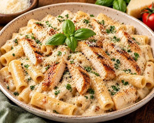 ZITI CHICKEN ALFREDO - O.
