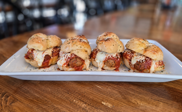 GARLIC KNOT MEATBALL SLIDERS - O.
