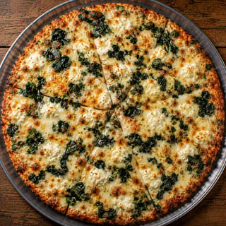 BIANCA WITH SPINACH & CHEESE PIZZA - O